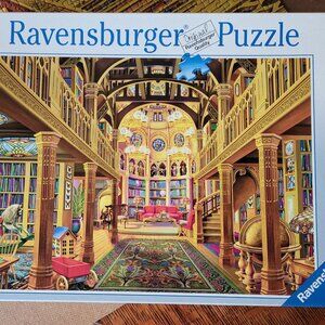 Ravensburger Library World of Words 1000pc jigsaw puzzle Library/Books